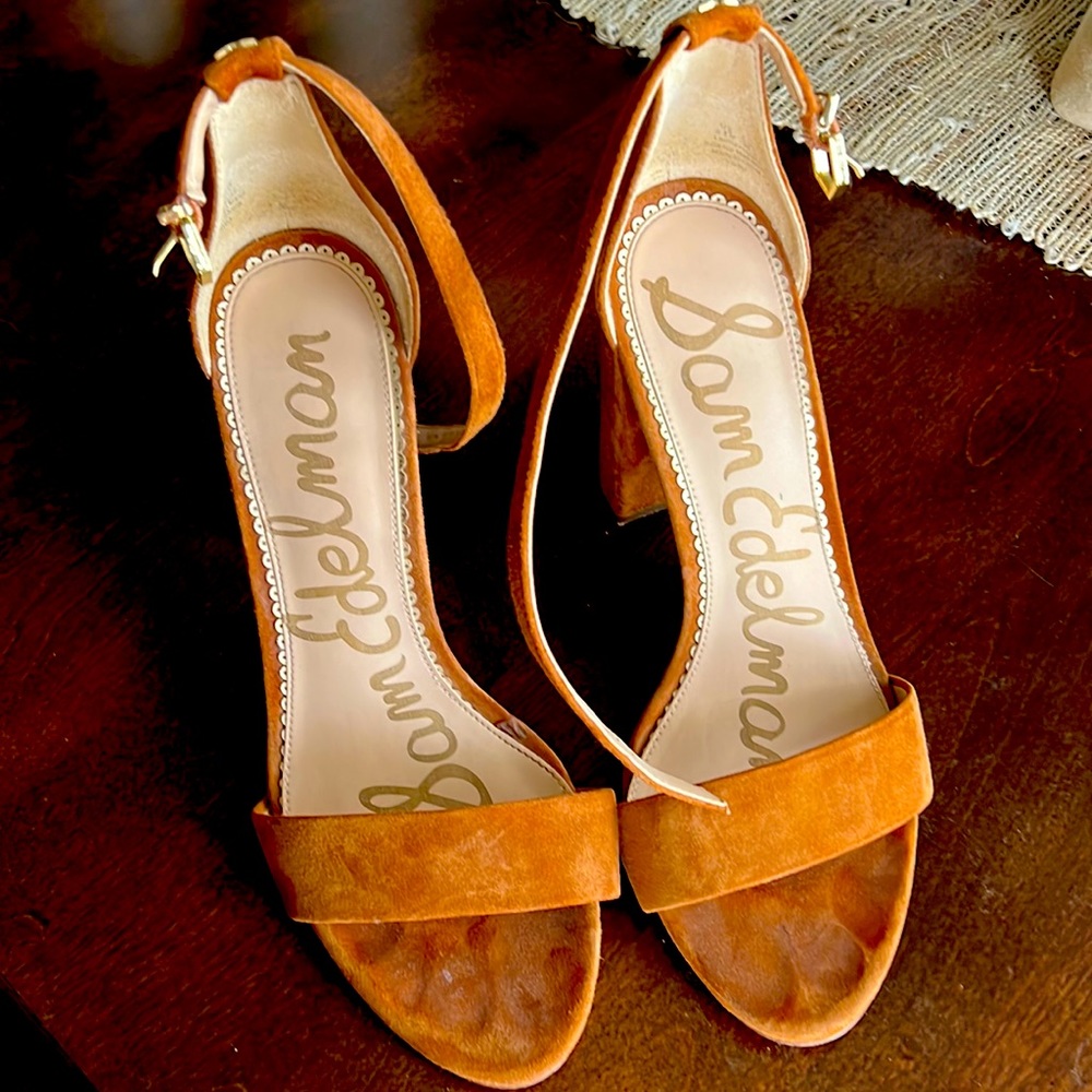 Sam Edelman Chesnut Suede Heels